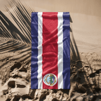 Costa Rica Flag Beach Towel Beach Towel (Generic Brand) La Vie Bien Costa Rica Flag Beach Towel