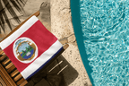 Costa Rica Flag Beach Towel Beach Towel (Generic Brand) La Vie Bien Costa Rica Flag Beach Towel