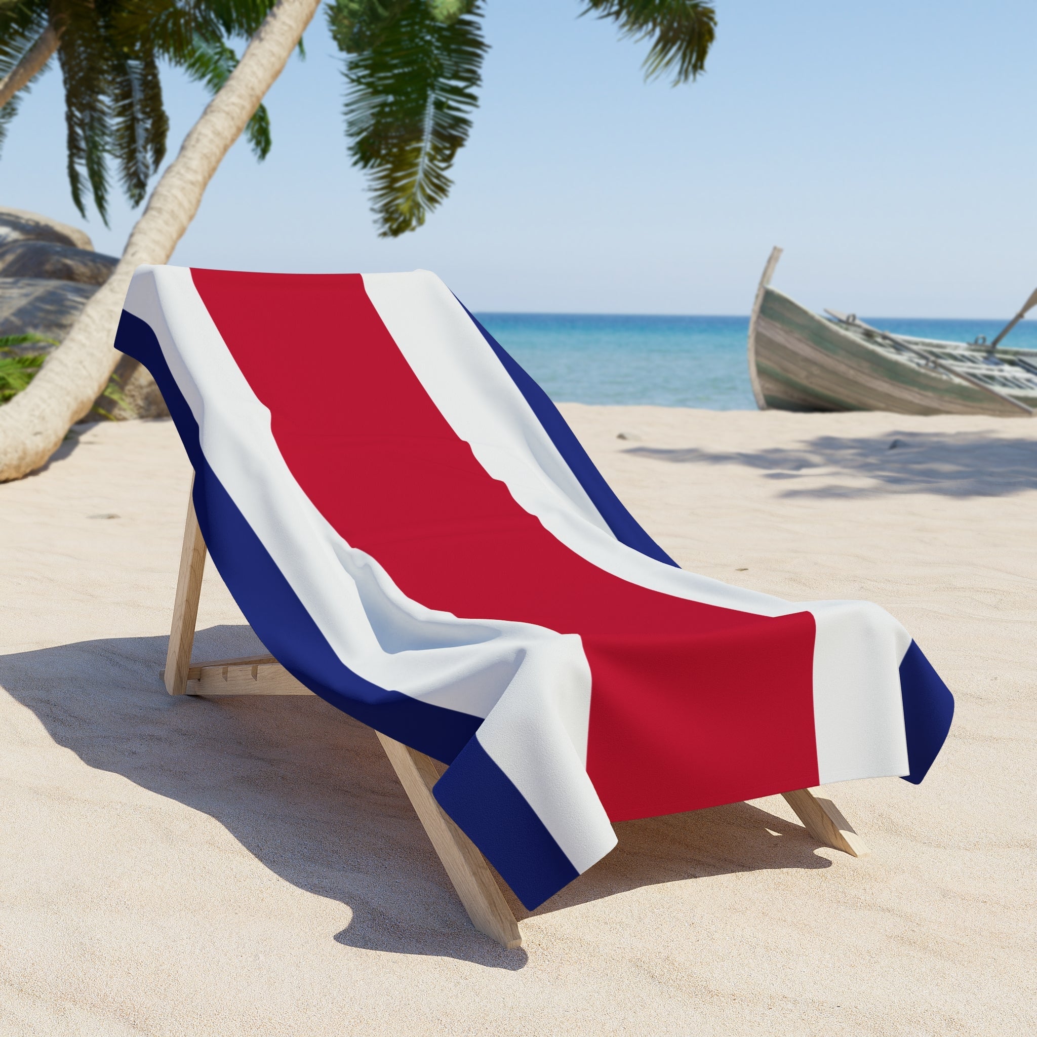 Costa Rica Flag Beach Towel | Quality & Long Lasting - 2 Sizes | Costa Rican Pride | Gift for Costa Ricans Home Decor La Vie Bien Costa Rica Flag Beach Towel | Quality & Long Lasting - 2 Sizes | Costa Rican Pride | Gift for Costa Ricans