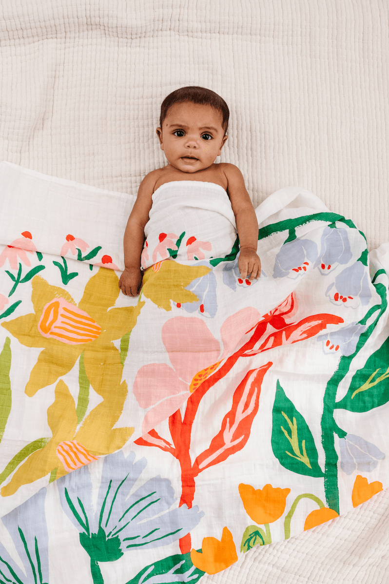 Cottage Garden Swaddle Swaddles La Vie Bien Cottage Garden Swaddle