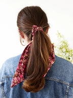 Cottage Rose Scarf Scrunchie by Ash & Rose