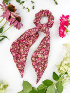 Cottage Rose Scarf Scrunchie by Ash & Rose