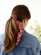 Cottage Rose Scarf Scrunchie by Ash & Rose