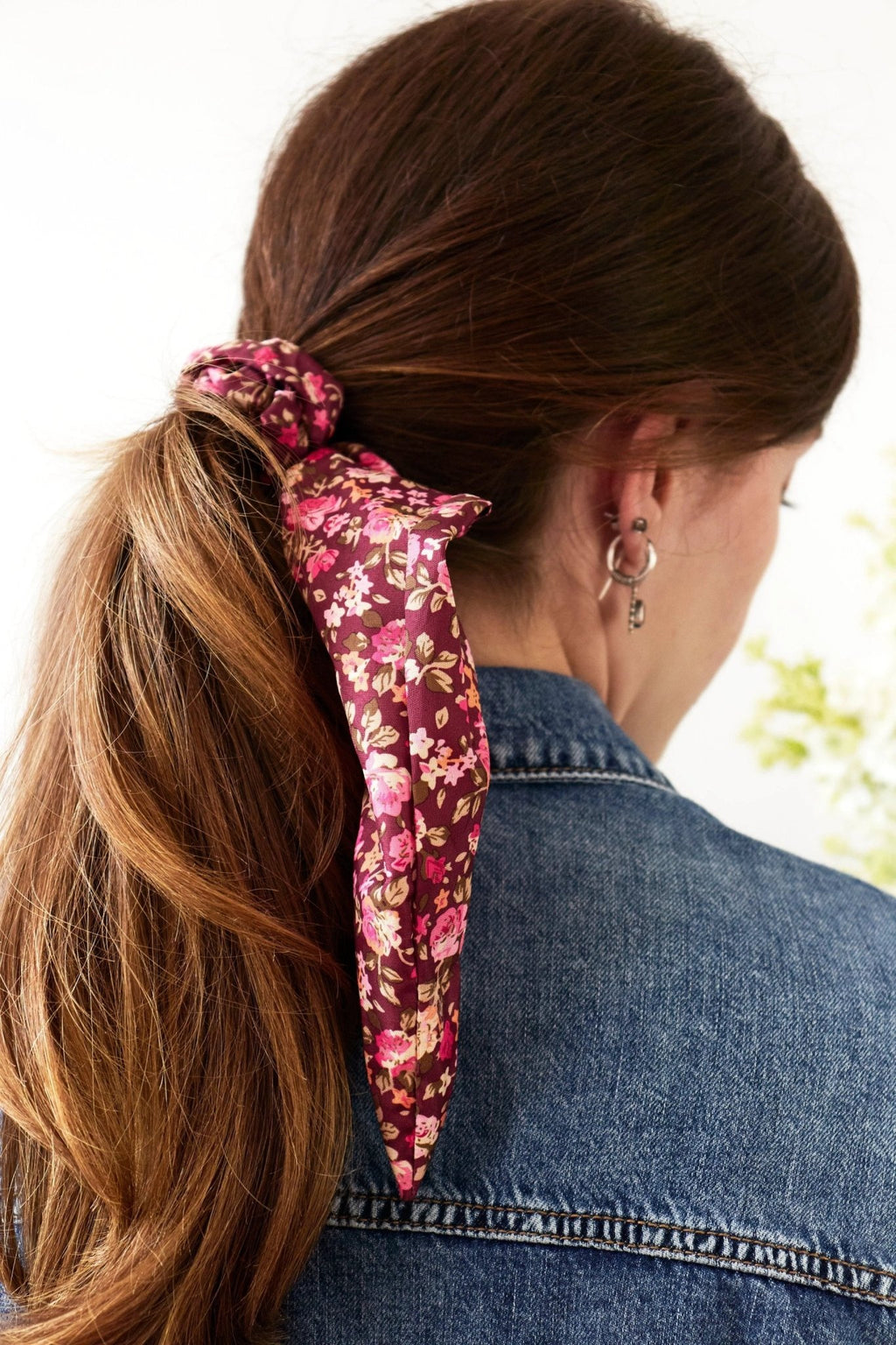 Cottage Rose Scarf Scrunchie by Ash & Rose