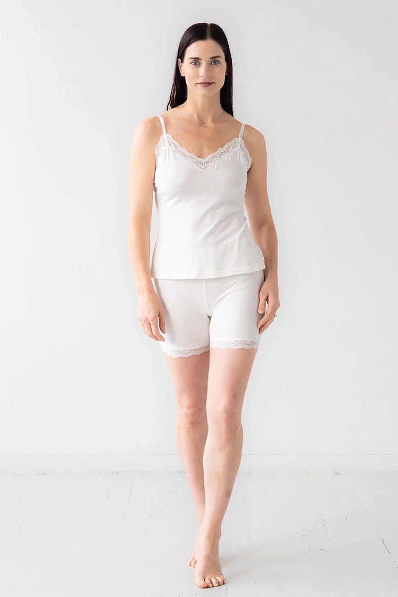 Cotton Camisole with lace trim CAMISOLE La Vie Bien Cotton Camisole with lace trim