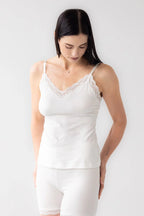 Cotton Camisole with lace trim CAMISOLE La Vie Bien Cotton Camisole with lace trim