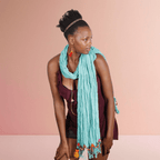 Cotton Pom Pom Sustainably Made Scarf - Thailand Apparel La Vie Bien Cotton Pom Pom Sustainably Made Scarf - Thailand