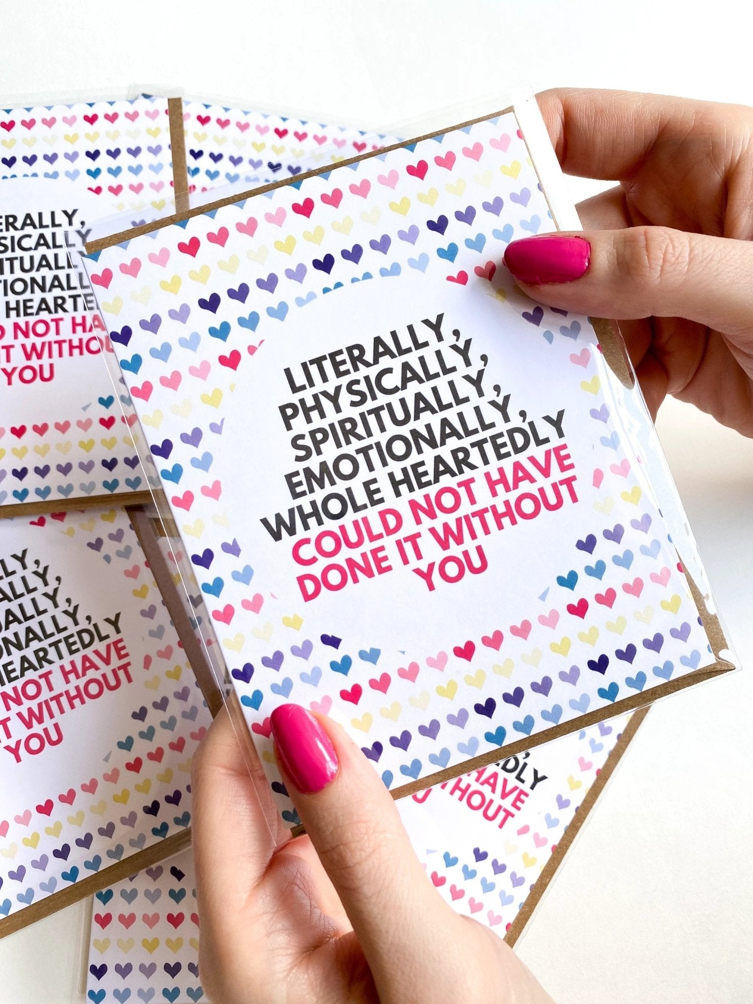 Could Not Have Done it Without You Cancer Caregiver Thank You Card by Five Dot Post