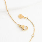 Courage Light and Gold Mother of Pearl Necklace by Ethical Trade Co