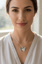 Courtney Butterfly Necklace Pendant La Vie Bien Courtney Butterfly Necklace