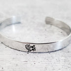 Cow Cuff Vegan Stacking Cuff Bracelet Stamped Cuffs La Vie Bien Cow Cuff Vegan Stacking Cuff Bracelet
