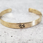 Cow Cuff Vegan Stacking Cuff Bracelet Stamped Cuffs La Vie Bien Cow Cuff Vegan Stacking Cuff Bracelet
