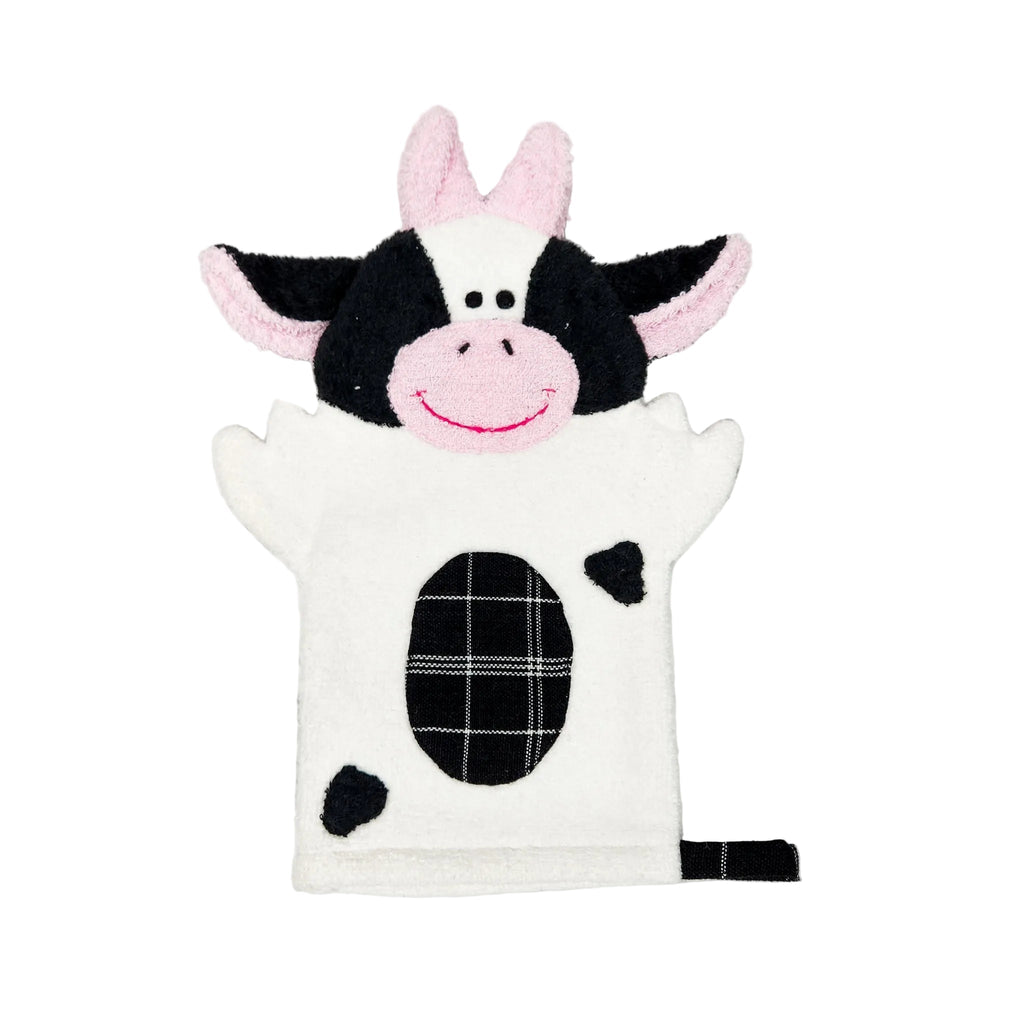 Cow Puppet Washcloth