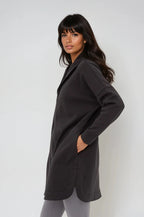 Cozy Comfort Zip Up Hoodie Jacket Black Clothing La Vie Bien Cozy Comfort Zip Up Hoodie Jacket Black