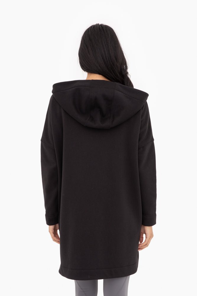 Cozy Comfort Zip Up Hoodie Jacket Black Clothing La Vie Bien Cozy Comfort Zip Up Hoodie Jacket Black