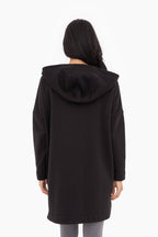 Cozy Comfort Zip Up Hoodie Jacket Black Clothing La Vie Bien Cozy Comfort Zip Up Hoodie Jacket Black