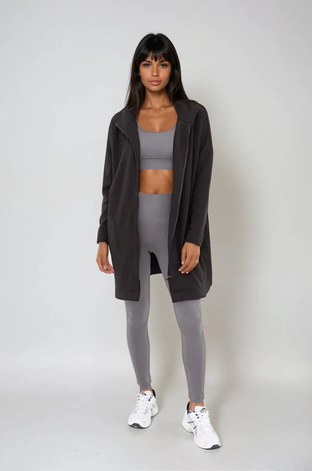 Cozy Comfort Zip Up Hoodie Jacket Black Clothing La Vie Bien Cozy Comfort Zip Up Hoodie Jacket Black