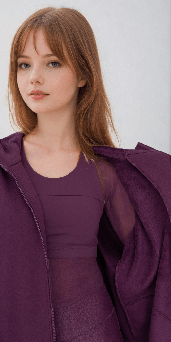 Cozy Comfort Zip Up Hoodie Jacket Burgundy Clothing La Vie Bien Cozy Comfort Zip Up Hoodie Jacket Burgundy