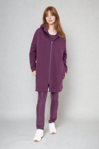 Cozy Comfort Zip Up Hoodie Jacket Burgundy Clothing La Vie Bien Cozy Comfort Zip Up Hoodie Jacket Burgundy