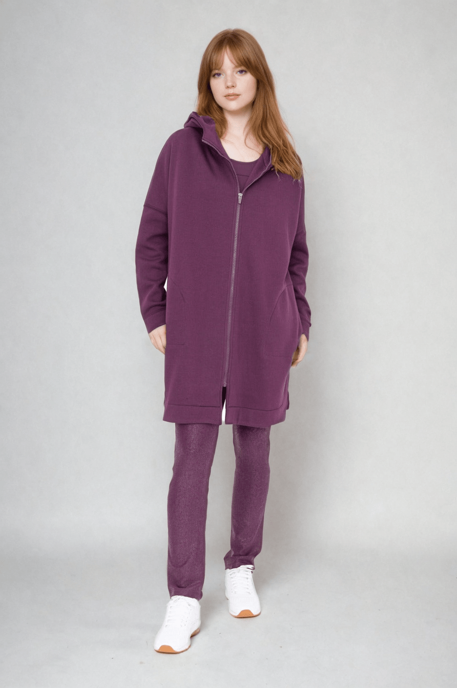 Cozy Comfort Zip Up Hoodie Jacket Burgundy Clothing La Vie Bien Cozy Comfort Zip Up Hoodie Jacket Burgundy