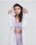 Cozy Comfort Zip Up Hoodie Jacket Gray Clothing La Vie Bien Cozy Comfort Zip Up Hoodie Jacket Gray