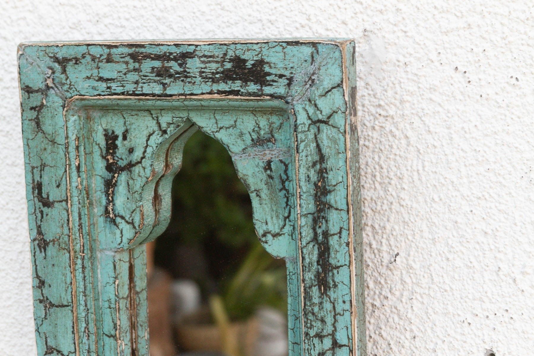 Crackle Aqua Indian Arched Mirror Mirror La Vie Bien Crackle Aqua Indian Arched Mirror