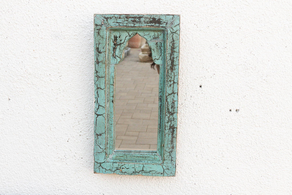Crackle Aqua Indian Arched Mirror Mirror La Vie Bien Crackle Aqua Indian Arched Mirror