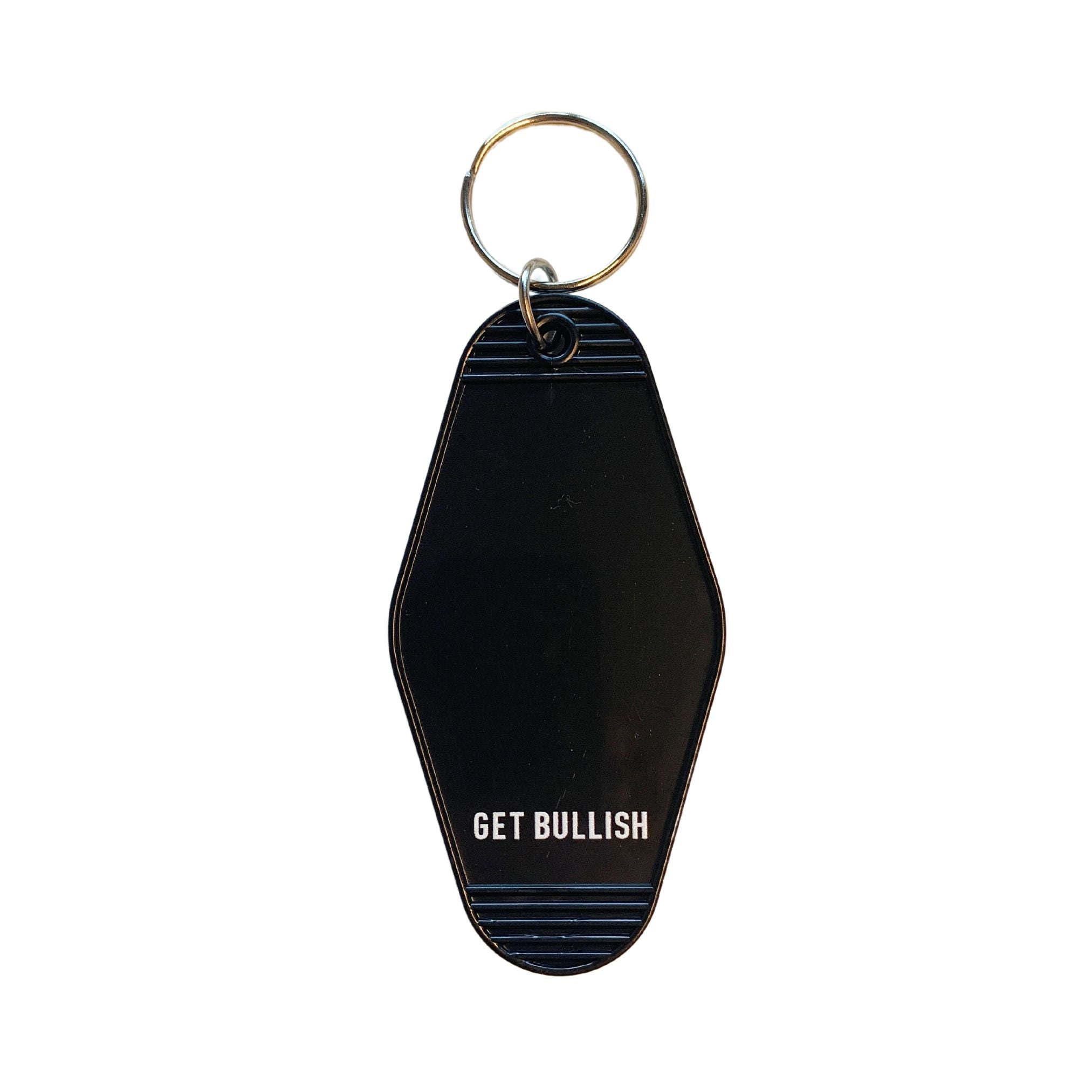 Crafty Illicit Activities Motel Style Keychain in Black Keychains La Vie Bien Crafty Illicit Activities Motel Style Keychain in Black