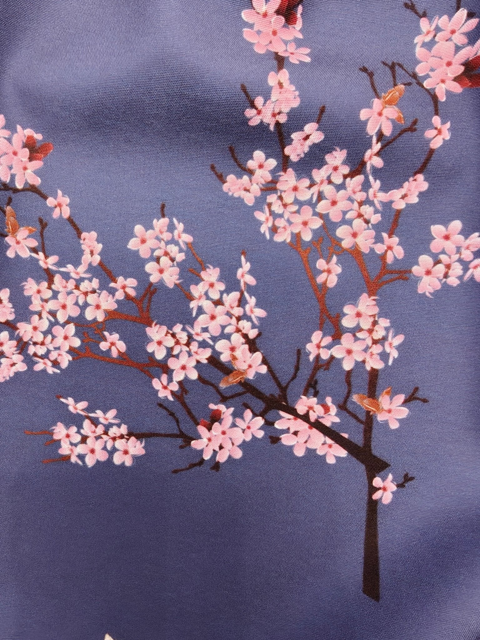 Cranes, Koi and Cherry Blossoms Women's Off The Shoulder Top "Sakura Dreams" - For summer date nights Blouse La Vie Bien Cranes, Koi and Cherry Blossoms Women's Off The Shoulder Top "Sakura Dreams" - For summer date nights