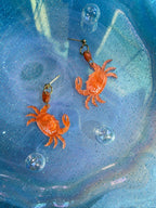 Crawling into Summer Crab Earrings Earrings La Vie Bien Crawling into Summer Crab Earrings