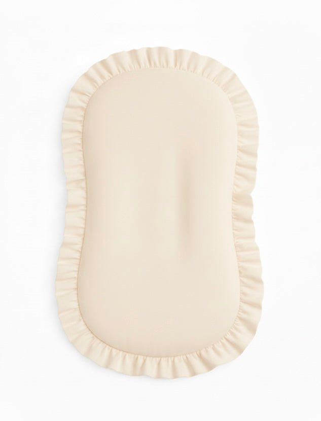 Cream Ruffle Baby Lounger Cover La Vie Bien Cream Ruffle Baby Lounger Cover