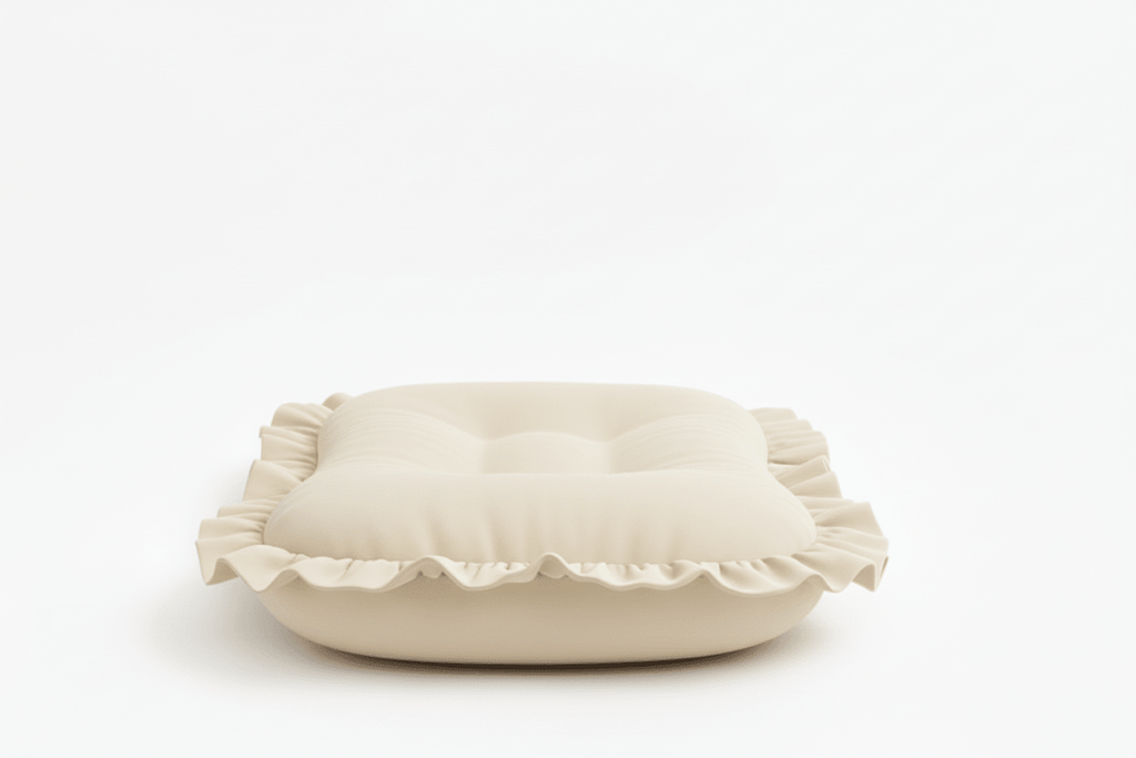 Cream Ruffle Baby Lounger Cover La Vie Bien Cream Ruffle Baby Lounger Cover