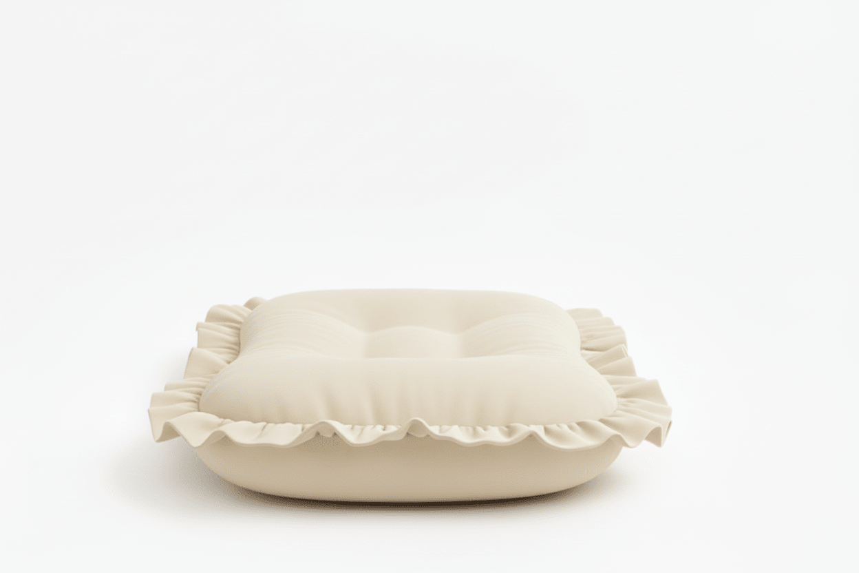 Cream Ruffle Baby Lounger Cover La Vie Bien Cream Ruffle Baby Lounger Cover