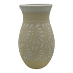 Cream & White Talavera Vase | Handmade Floral Pottery Talavera Planter La Vie Bien Cream & White Talavera Vase | Handmade Floral Pottery