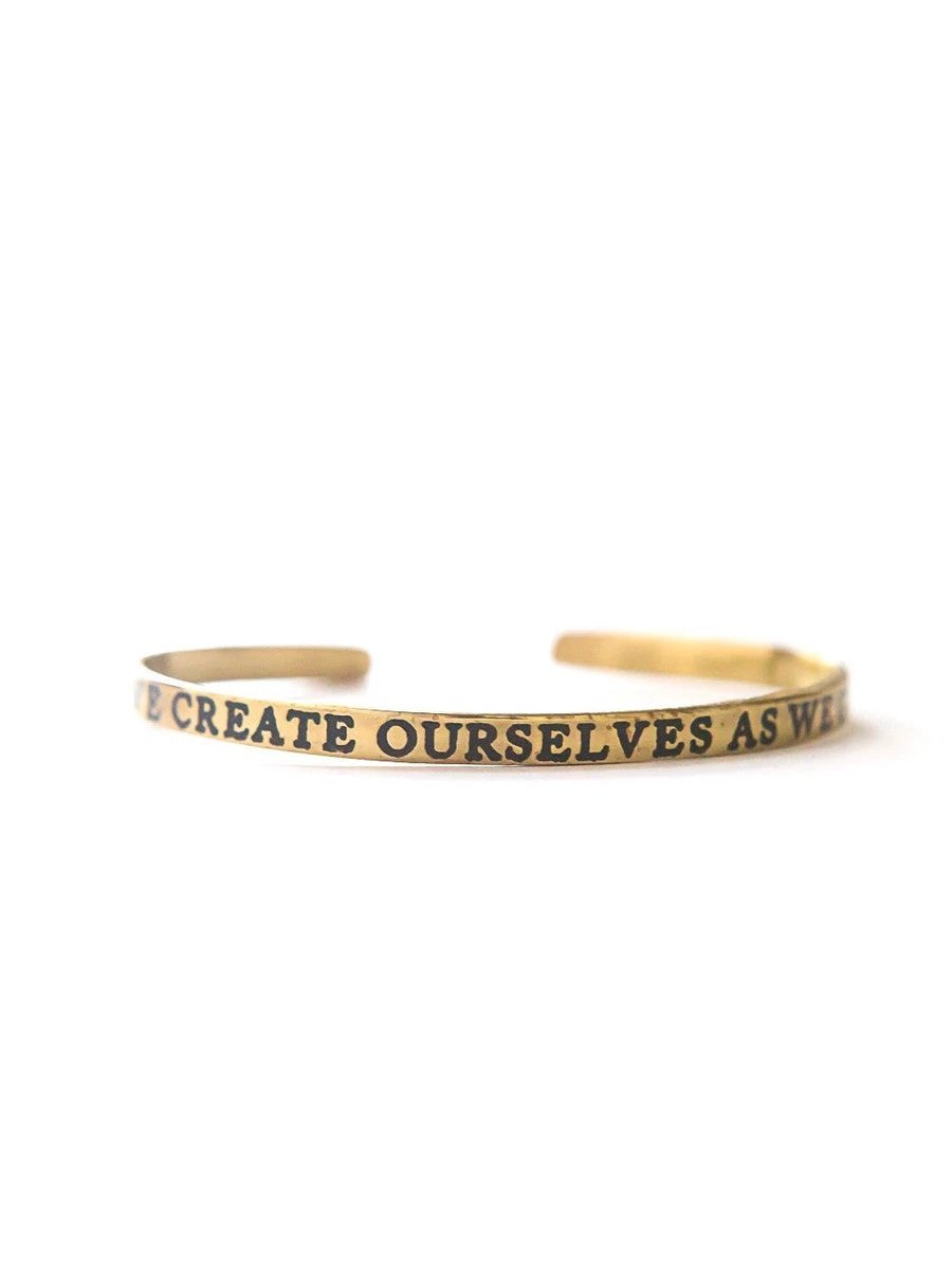 Create Yourself Quote Cuff