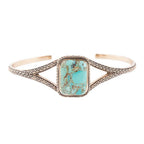 Credence Genuine Turquoise Cuff Bracelet by Barse Jewelry
