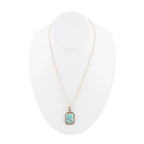 Credence Genuine Turquoise Pendant Necklace by Barse Jewelry