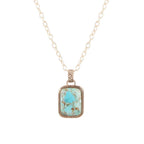 Credence Genuine Turquoise Pendant Necklace by Barse Jewelry