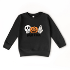 Creep it Real toddler and youth Sweatshirt, Halloween collection by Benny and Ray Apparel