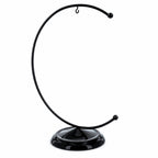 Crescent Moon Black Painted Metal Ornament Display Stand 8.8 Inches Ornament Stands La Vie Bien Crescent Moon Black Painted Metal Ornament Display Stand 8.8 Inches