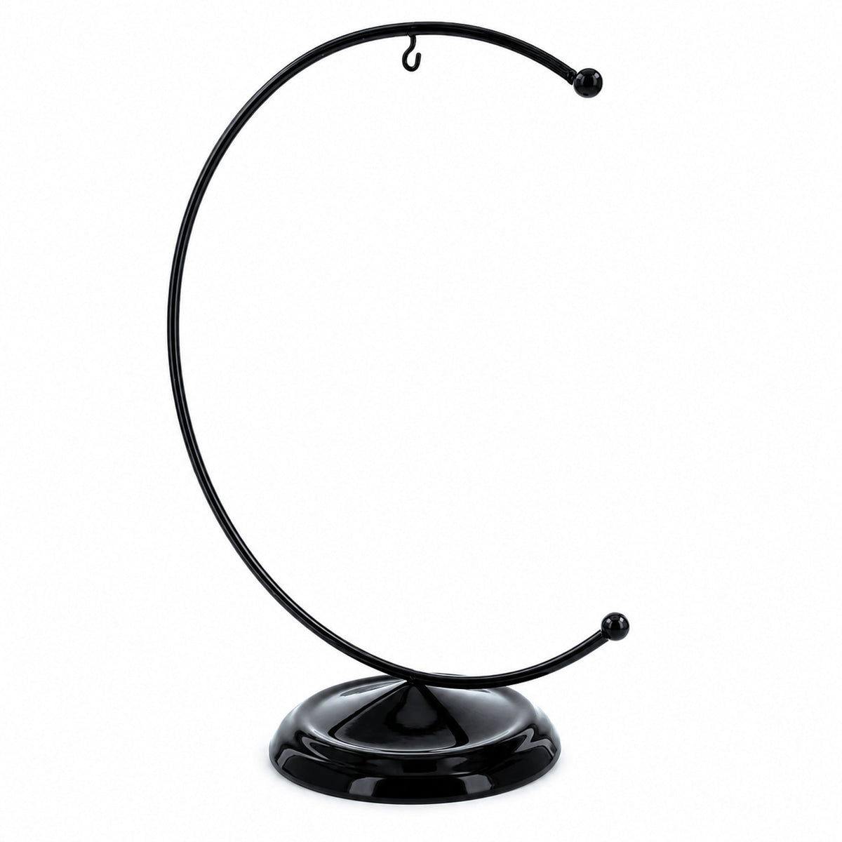Crescent Moon Black Painted Metal Ornament Display Stand 8.8 Inches Ornament Stands La Vie Bien Crescent Moon Black Painted Metal Ornament Display Stand 8.8 Inches