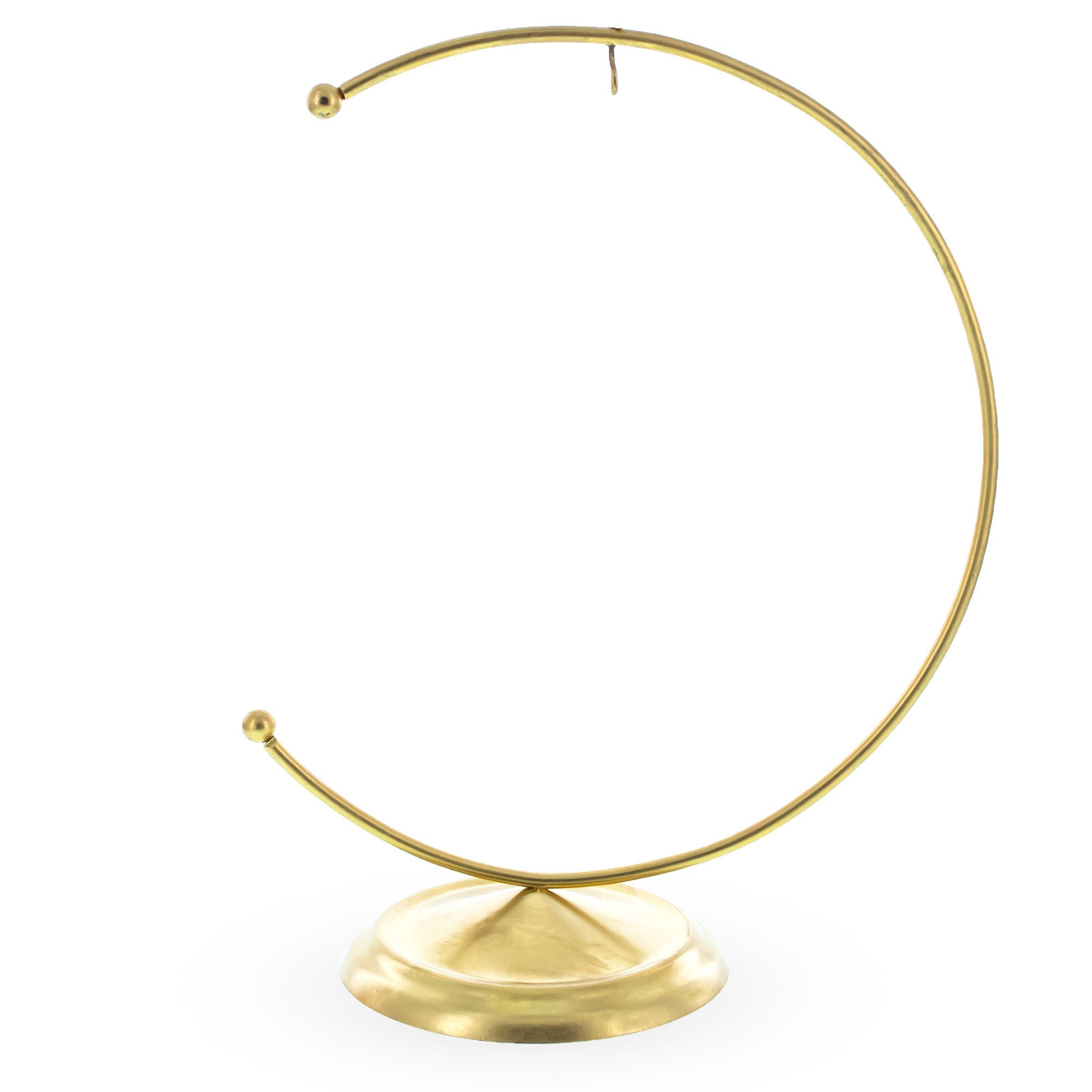 Crescent Moon Gold Metal Ornament Display Stand 8.8 Inches Ornament Stands La Vie Bien Crescent Moon Gold Metal Ornament Display Stand 8.8 Inches