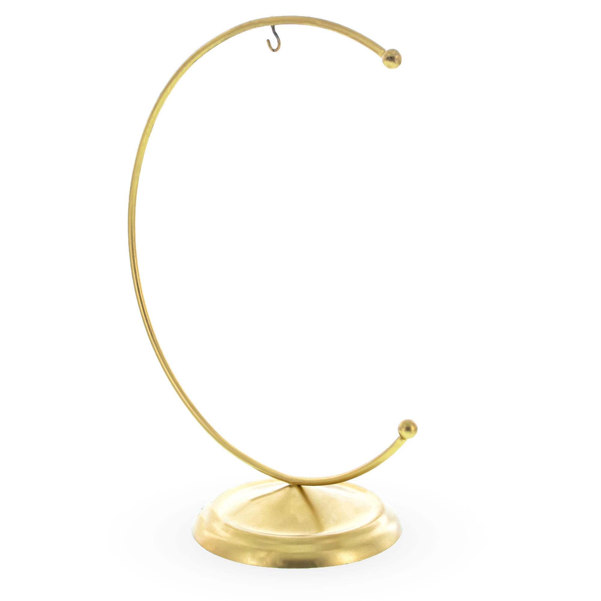 Crescent Moon Gold Metal Ornament Display Stand 8.8 Inches Ornament Stands La Vie Bien Crescent Moon Gold Metal Ornament Display Stand 8.8 Inches