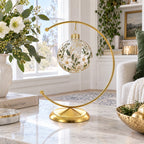 Crescent Moon Gold Metal Ornament Display Stand 8.8 Inches Ornament Stands La Vie Bien Crescent Moon Gold Metal Ornament Display Stand 8.8 Inches