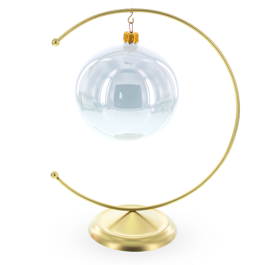 Crescent Moon Gold Metal Ornament Display Stand 8.8 Inches Ornament Stands La Vie Bien Crescent Moon Gold Metal Ornament Display Stand 8.8 Inches