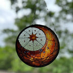 Crescent Moon & Sun Suncatcher Gifts La Vie Bien Crescent Moon & Sun Suncatcher