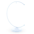 Crescent Moon White Painted Metal Ornament Display Stand 8.8 Inches Ornament Stands La Vie Bien Crescent Moon White Painted Metal Ornament Display Stand 8.8 Inches