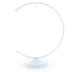 Crescent Moon White Painted Metal Ornament Display Stand 8.8 Inches Ornament Stands La Vie Bien Crescent Moon White Painted Metal Ornament Display Stand 8.8 Inches
