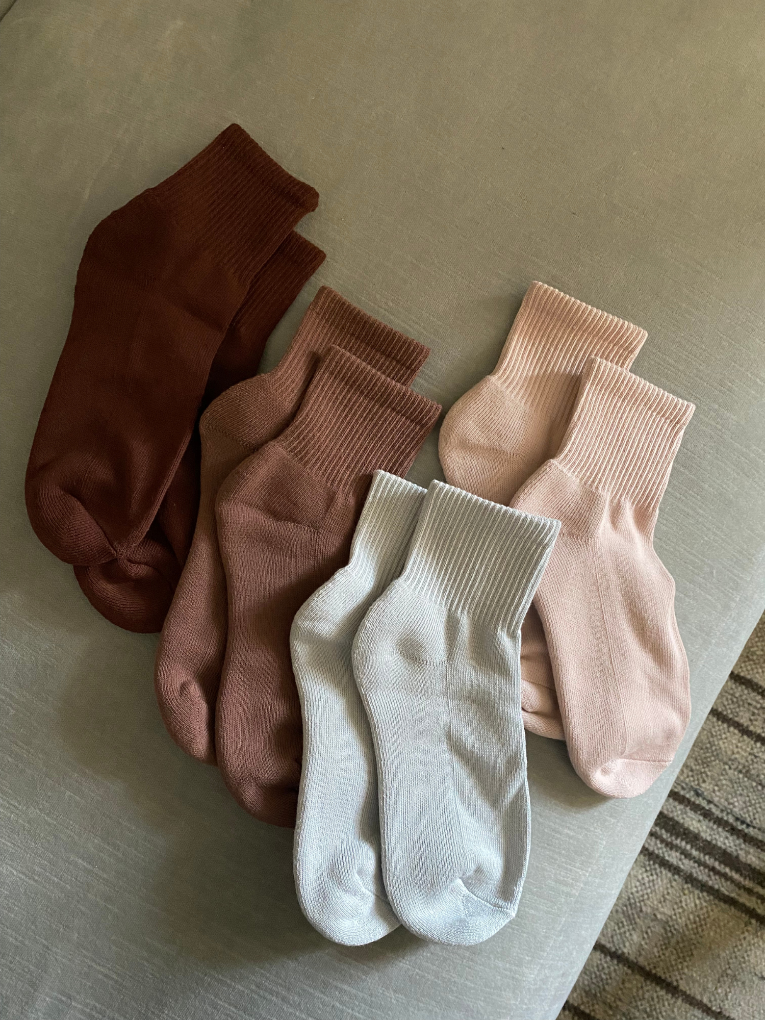 Ankle Sock - Hinted Rose