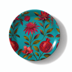 Crimson Garden Decorative Birchwood Tray - Mini Round - Set of 2 La Vie Bien Crimson Garden Decorative Birchwood Tray - Mini Round - Set of 2